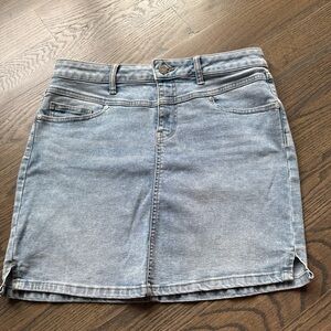 New sincerely Jules Mini blue denim skirt #miniskirt